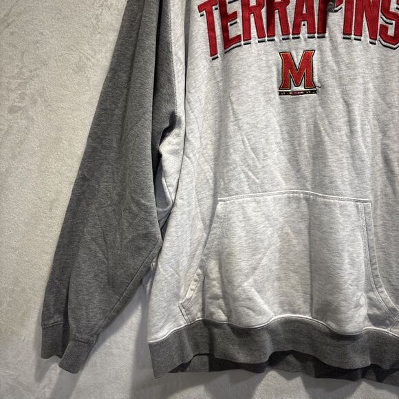 University of Maryland Terrapins Champion Sweatshirt Men's Size 2XL Grey Terps - Picture 3 of 15